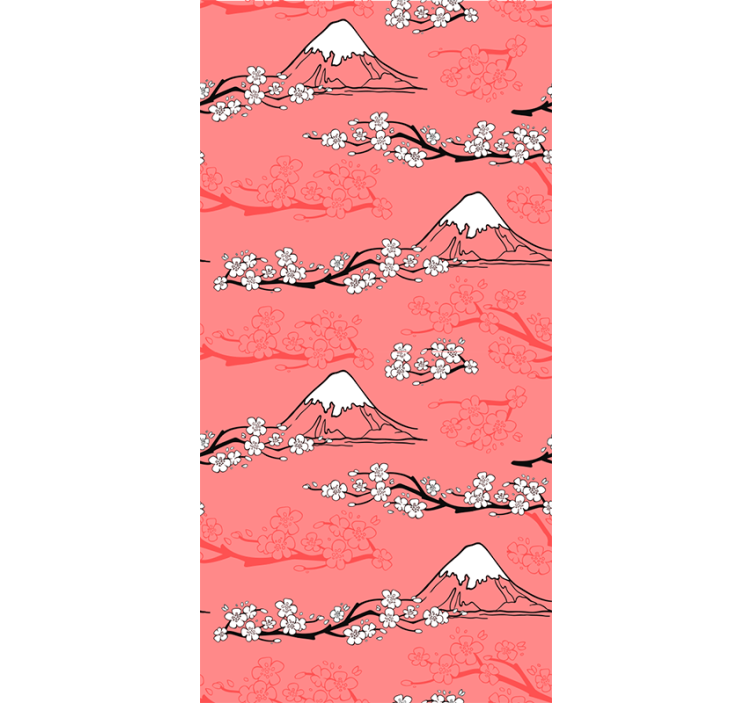 Store enrouleur printemps style japonais - TenStickers