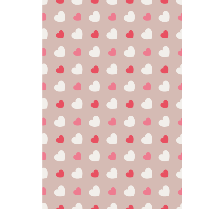 Store enrouleur motif coeur rose et blanc - TenStickers