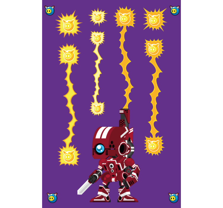 Store enrouleur geek combat énergétique robotique - TenStickers