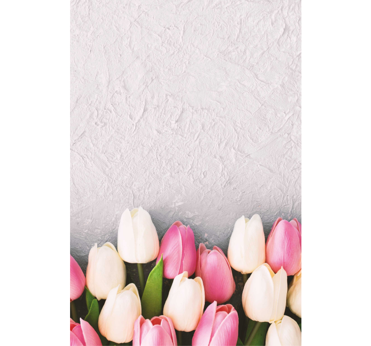 Store enrouleur fleurs et plantes arrangement tulipes - TenStickers
