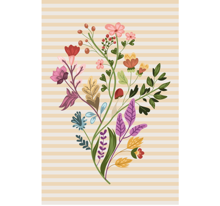 Store enrouleur fleurs et plantes composition florale - TenStickers