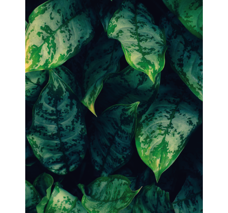 Store enrouleur fleurs et plantes feuilles vertes vibrantes - TenStickers