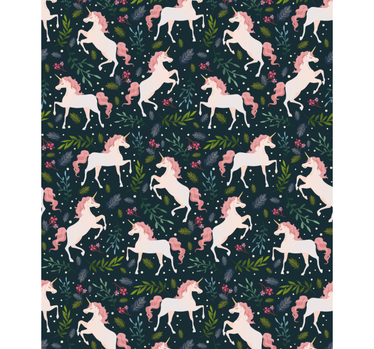Store enrouleur chambre enfant motif de licorne réaliste - TenStickers
