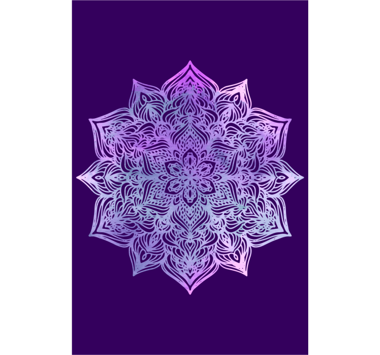 Stores zen Forme de mandala violet.. - TenStickers