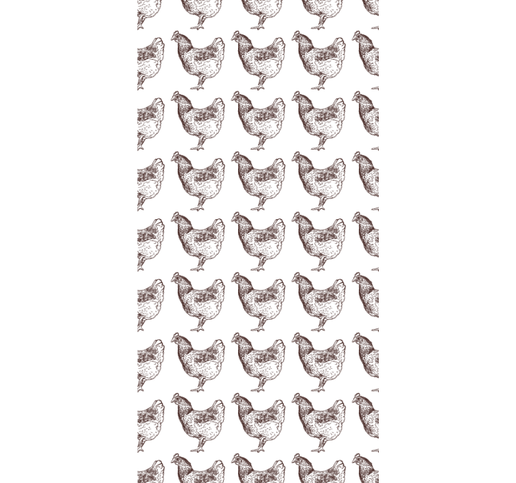 Store enrouleur animaux charmant motif de poulet - TenStickers