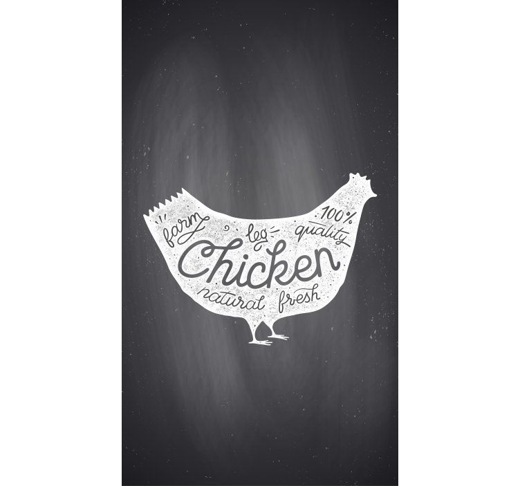 Store enrouleur cuisine poulet frais de la ferme - TenStickers