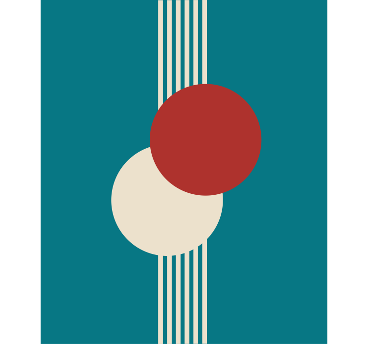 Store enrouleur moderne composition de cercle géométrique - TenStickers