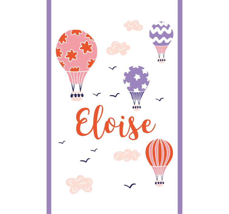 Store enrouleur chambre enfant montgolfières personnalisées - TenStickers