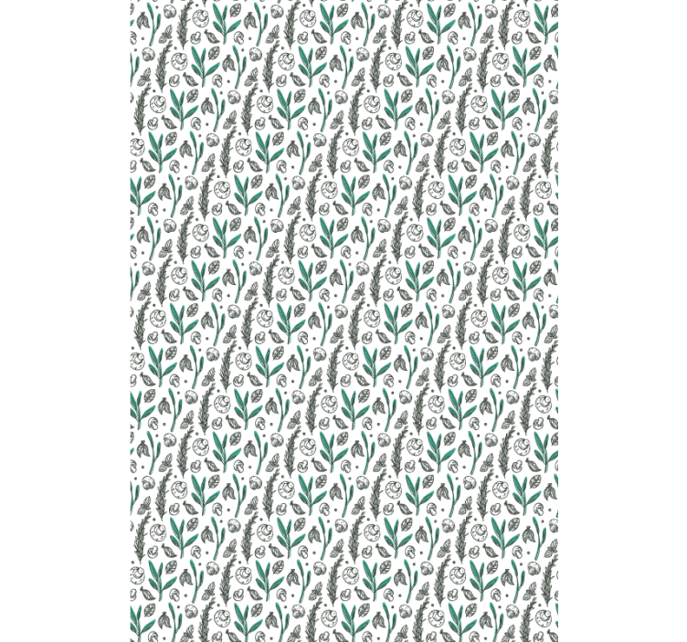 Store enrouleur fleurs et plantes motif floral subtil - TenStickers