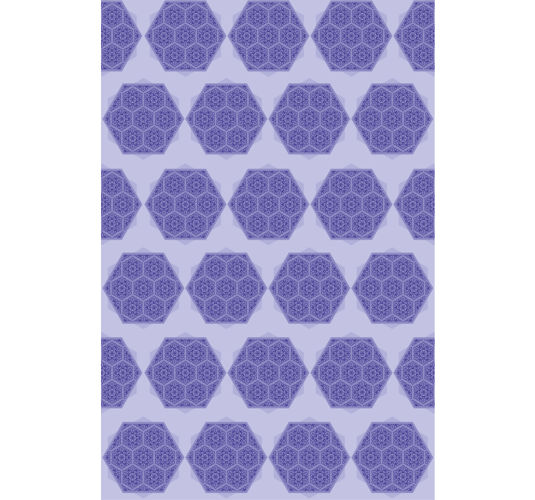 Store enrouleur textures et motifs hexagones violets - TenStickers