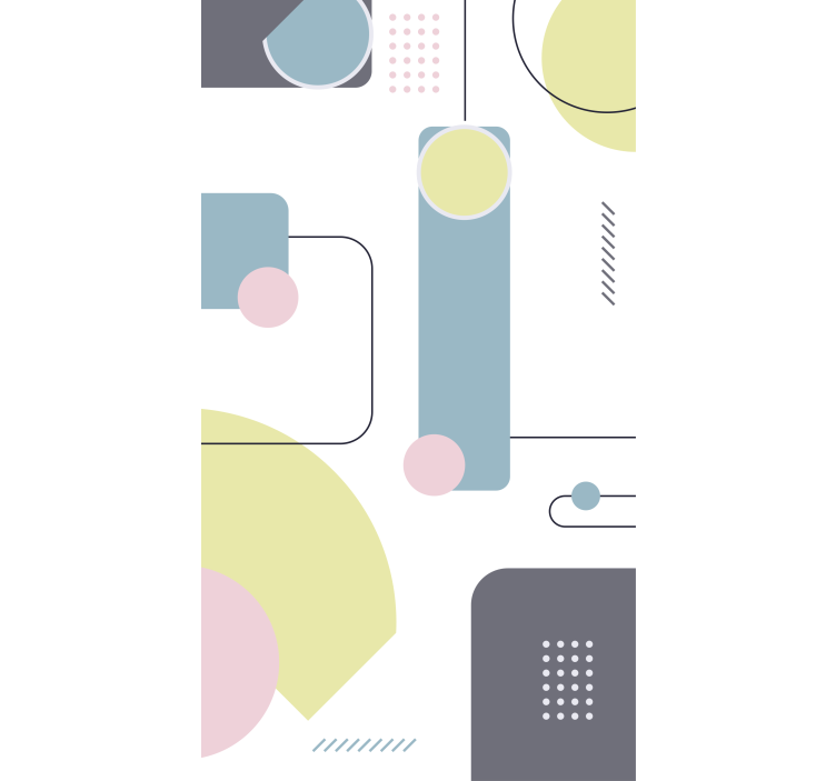 Store enrouleur moderne jeu de formes géométriques - TenStickers