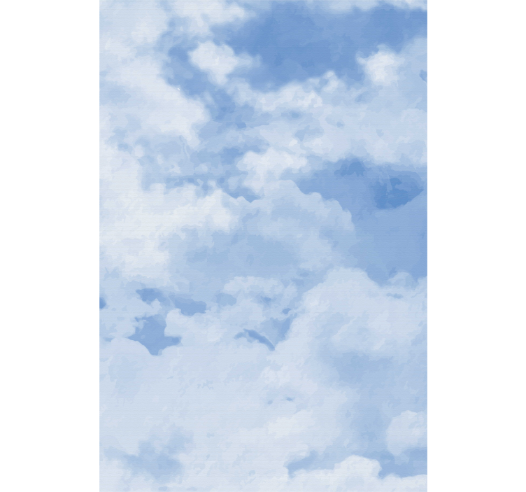 Stores nuages Texture de ciel bleu clair - TenStickers