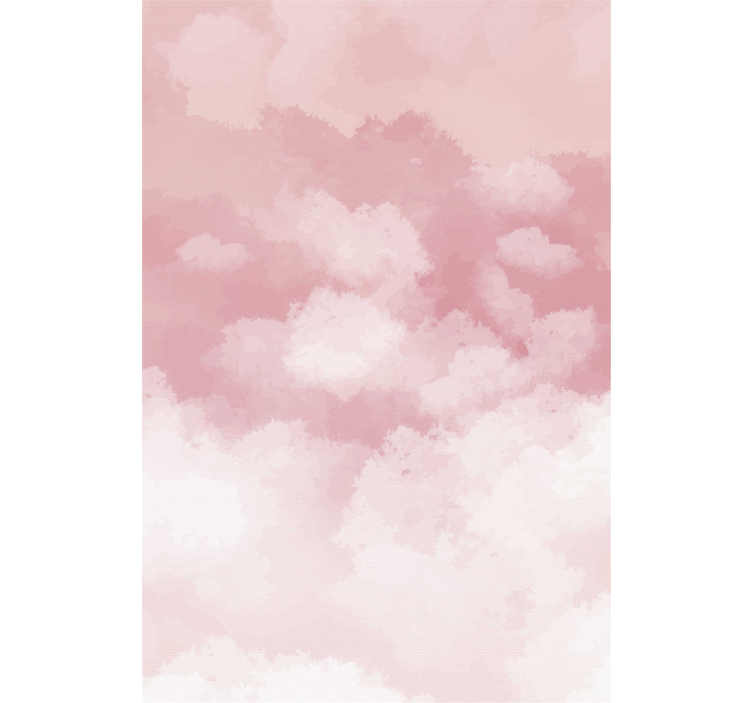 Store enrouleur nuage rose aquarelle doux - TenStickers