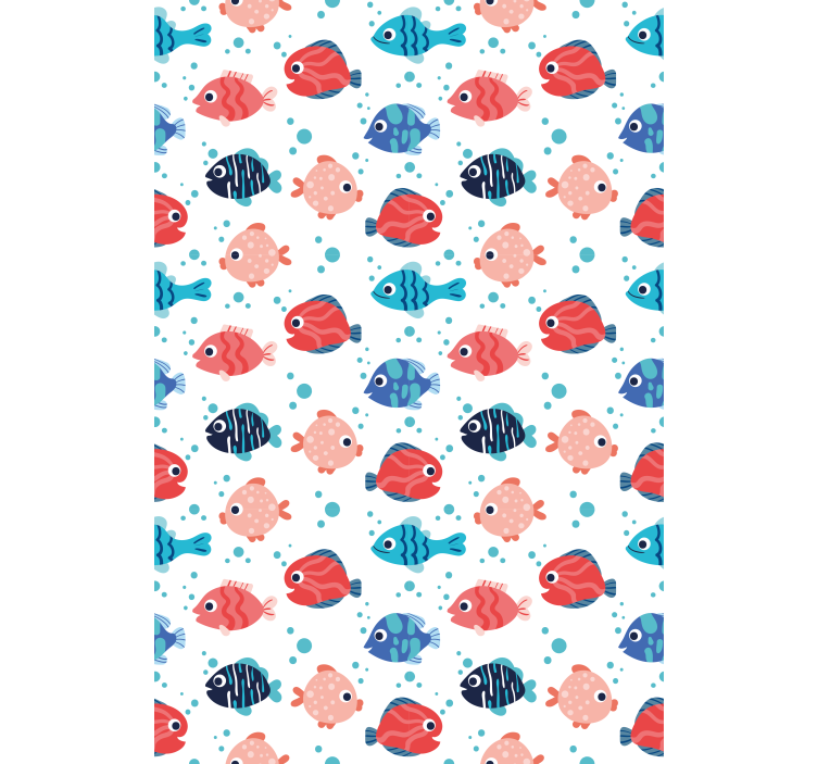 Store enrouleur animaux motif de poisson coloré - TenStickers