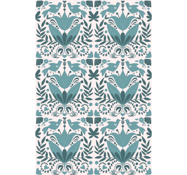 Store enrouleur fleurs et plantes modèle avec des oiseaux - TenStickers