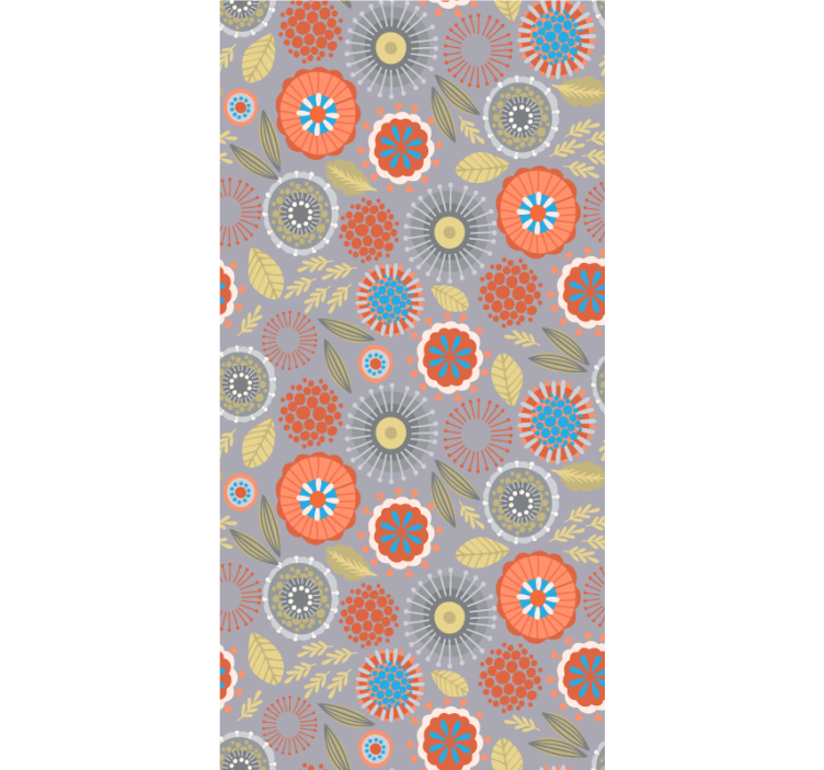 Store enrouleur fleurs et plantes motif floral lumineux - TenStickers