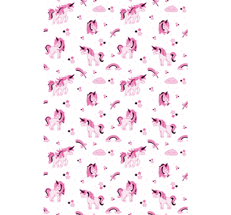 Store enrouleur chambre enfant imprimé fantaisie licorne - TenStickers