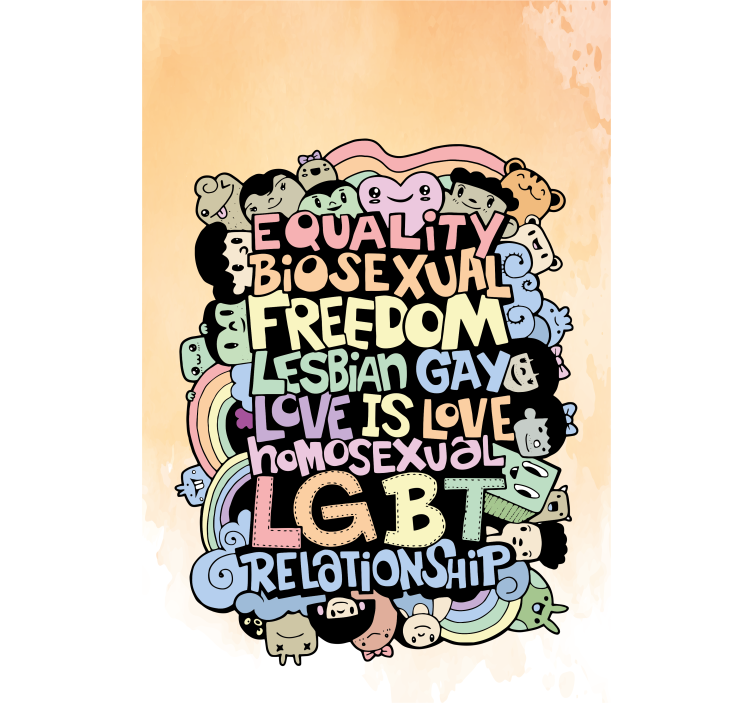 Store enrouleur phrase affirmation d'amour lgbtq+ - TenStickers