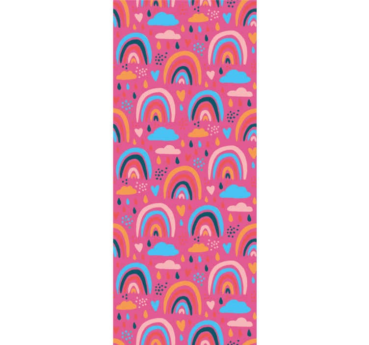 Store enrouleur chambre enfant motif arc-en-ciel coloré - TenStickers
