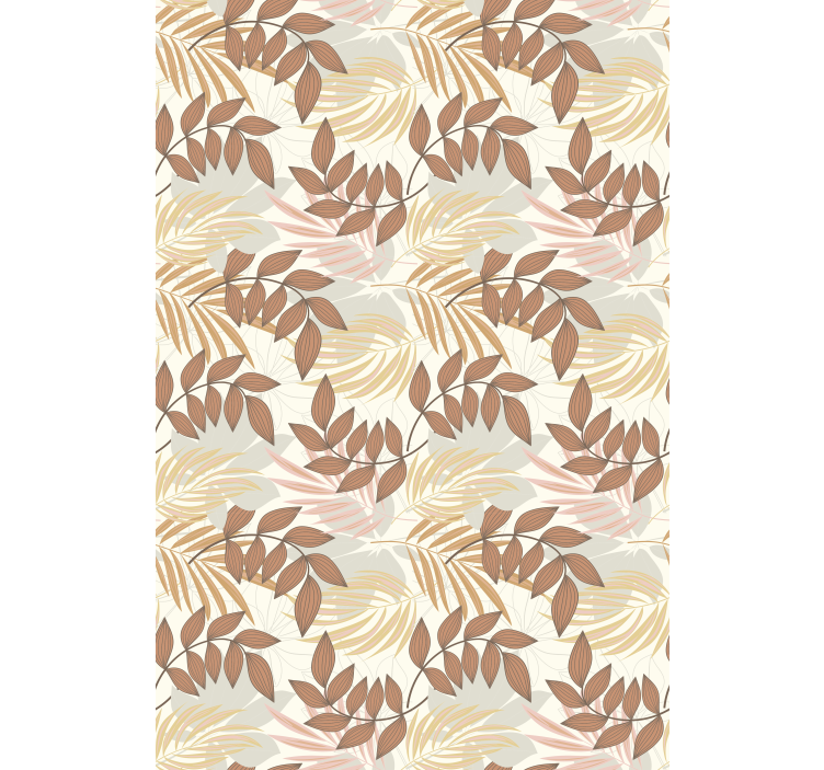 Store enrouleur fleurs et plantes motif de feuille délicat - TenStickers