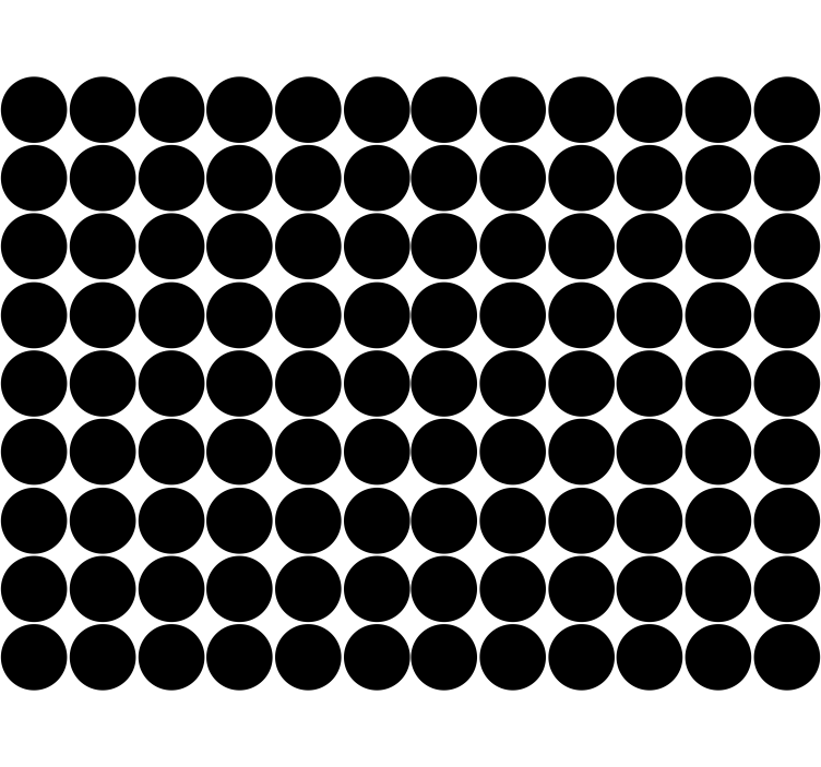 Store enrouleur moderne motif de cercle monochrome - TenStickers