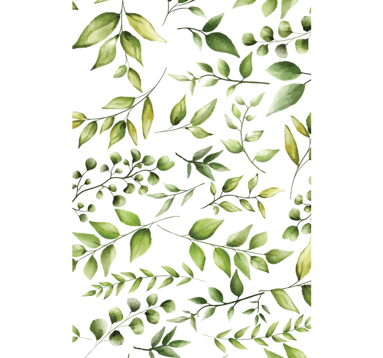 Store enrouleur fleurs et plantes motif de verdure élégant - TenStickers