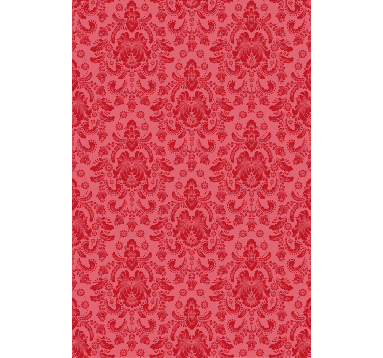 Store enrouleur classique motif baroque rouge - TenStickers