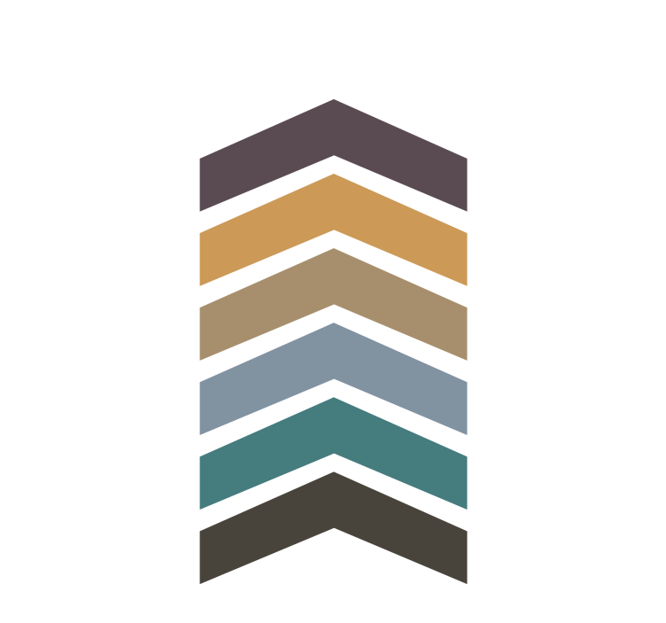 Store enrouleur moderne couches de motifs à chevrons - TenStickers