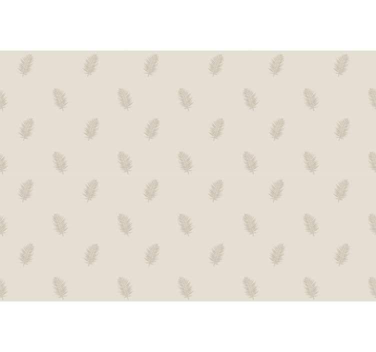 Store enrouleur fleurs et plantes motif de feuilles beiges - TenStickers