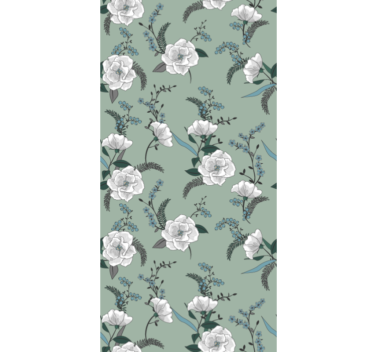 Store enrouleur fleurs et plantes motif floral de magnolia - TenStickers
