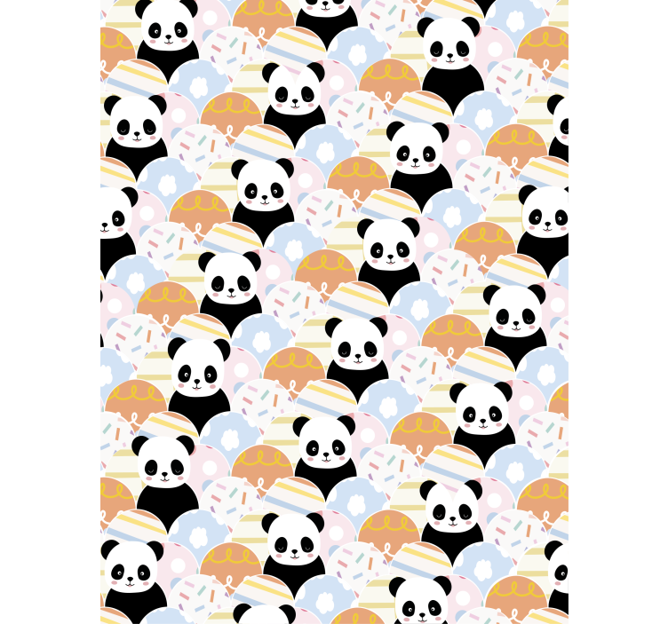 Store enrouleur chambre enfant fête de bébé panda - TenStickers