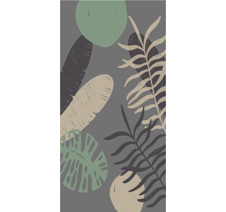 Store enrouleur fleurs et plantes motif de verdure tropicale - TenStickers