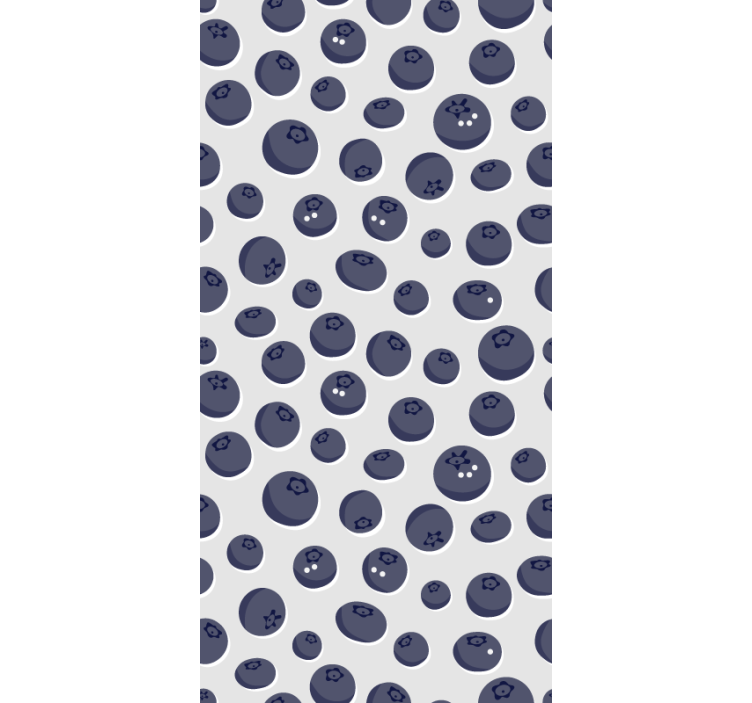 Store enrouleur fruits et légumes myrtilles motif - TenStickers