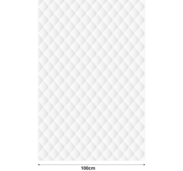 Stores motif matelassé blanc style vintage - TenStickers