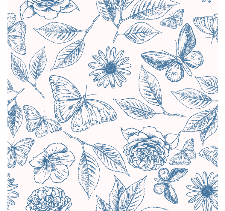Store enrouleur papillon art floral - TenStickers