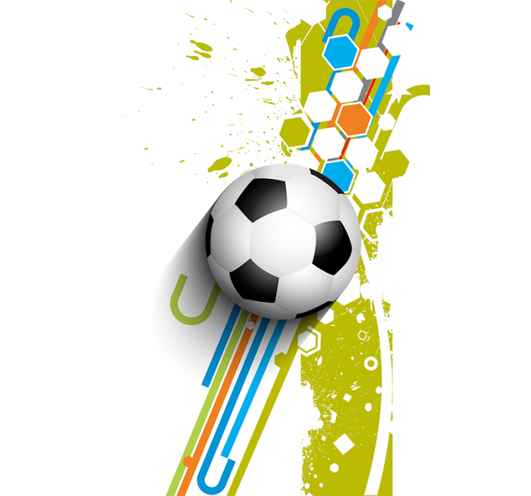 Store enrouleur football en action - TenStickers