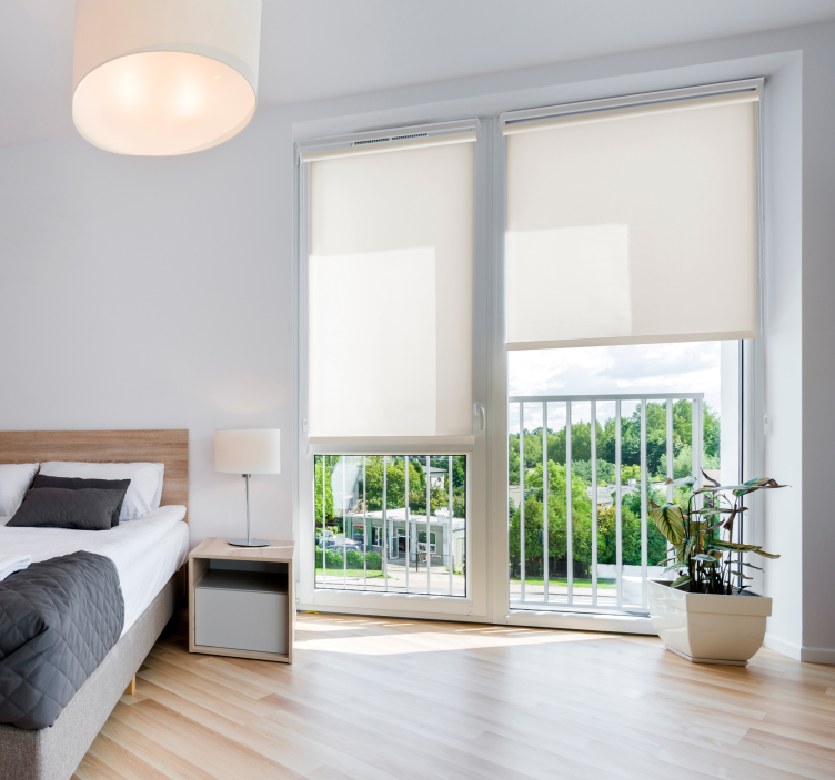 Store enrouleur translucide ivoire - TenStickers