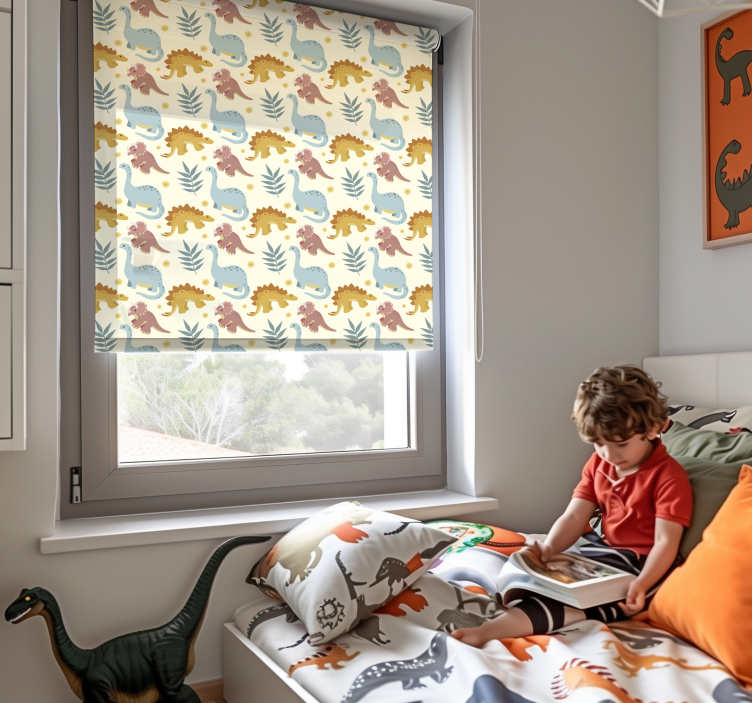 Store enrouleur dinosaure style minimaliste - TenStickers