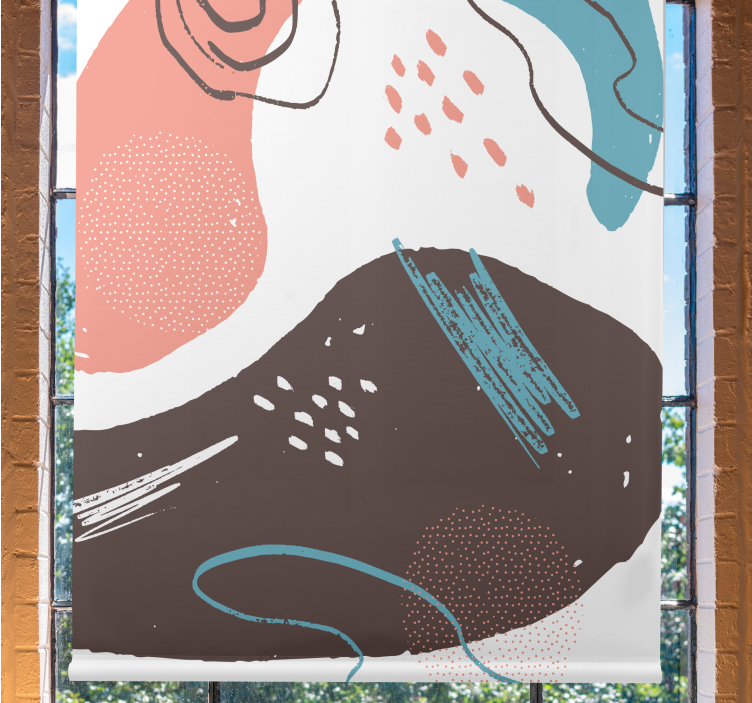 Store enrouleur bande dessinée formes abstraites - TenStickers