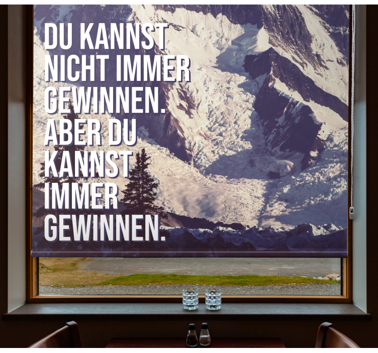 Store enrouleur bureaux toujours gagner des sommets - TenStickers