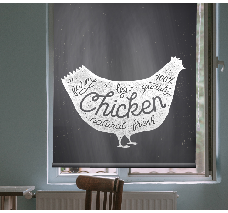 Store enrouleur cuisine poulet frais de la ferme - TenStickers
