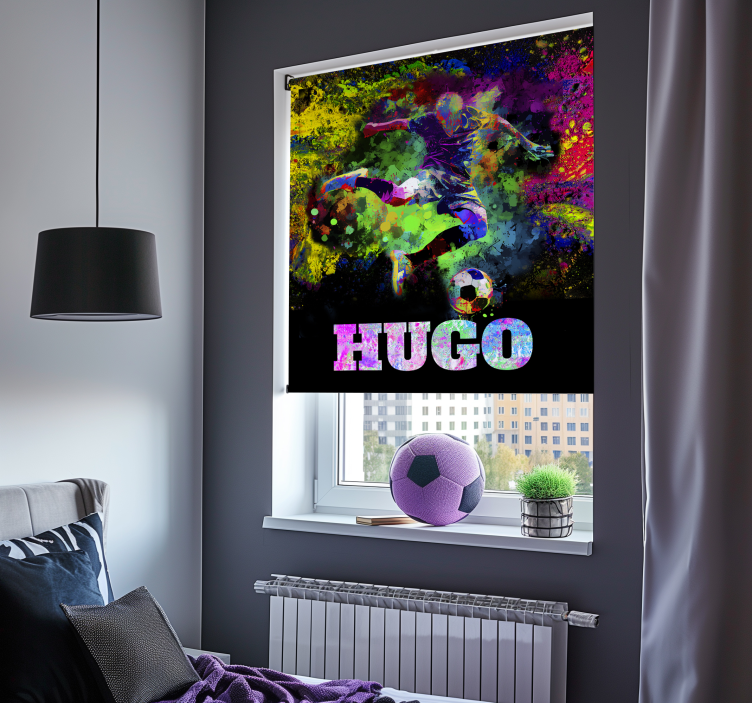 Store enrouleur football conception colorée - TenStickers