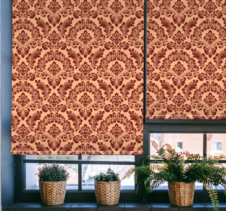 Store enrouleur élégant thème floral complexe - TenStickers