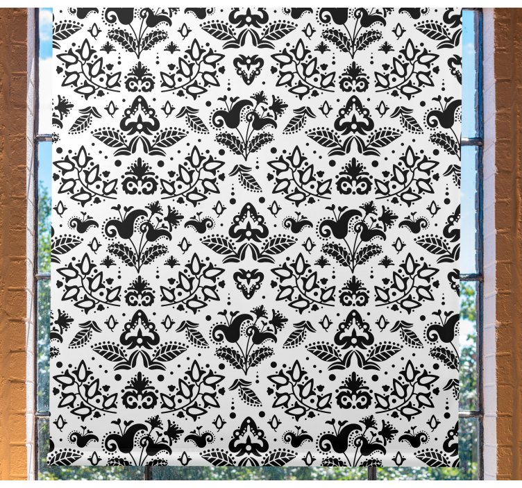 Store enrouleur fleur éléments floraux élégants - TenStickers