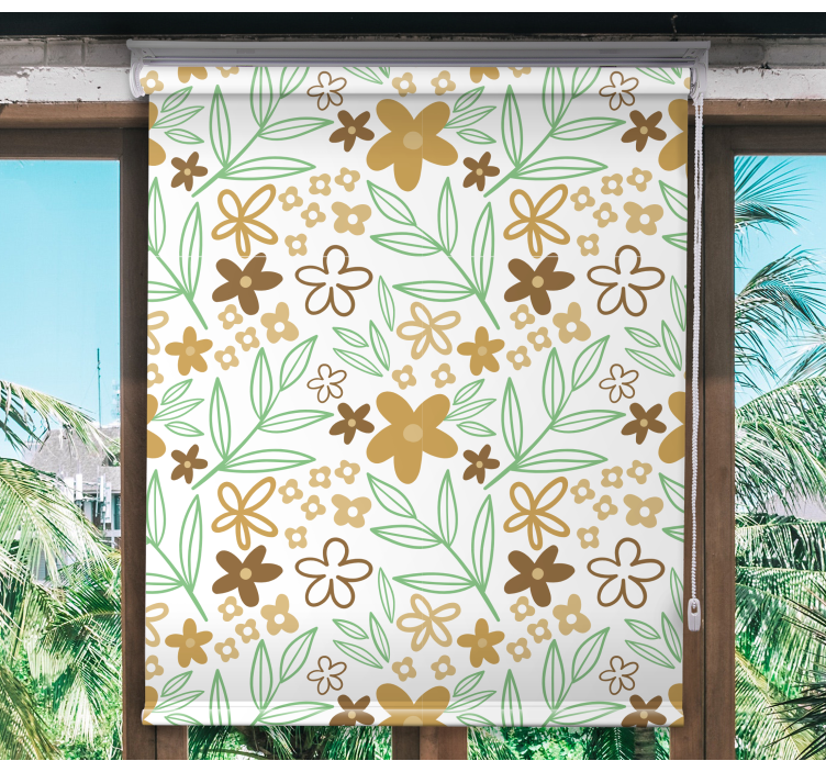 Store enrouleur fleurs et plantes motif floral - TenStickers