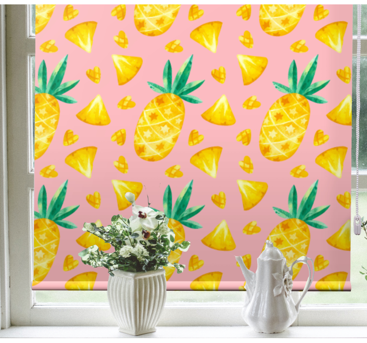 Store enrouleur fruits et légumes motif ananas délice - TenStickers