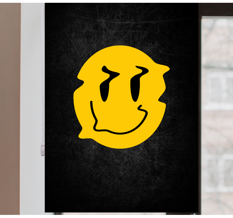 Store enrouleur geek conception de visage souriant - TenStickers