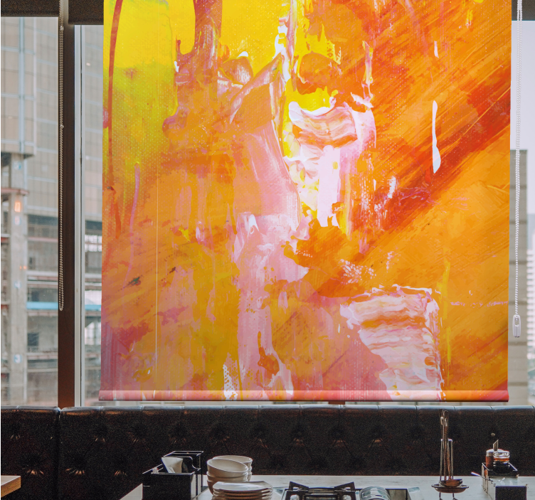 Store enrouleur textures et motifs éclaboussures vives - TenStickers