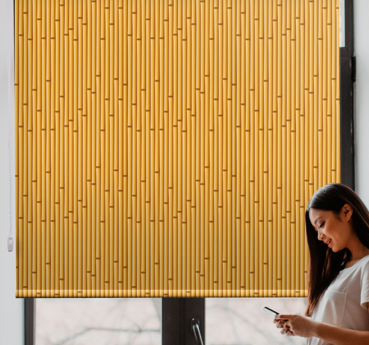 Store enrouleur textures et motifs motif bambou - TenStickers