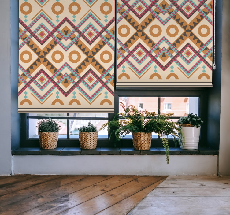 Stores losanges multicolores style boho chic - TenStickers